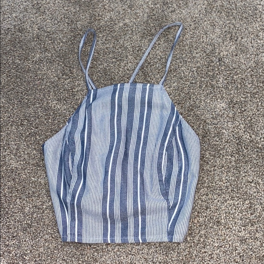 cropped stripe tank top!